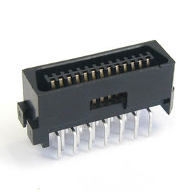 1.27mm Düz 26 Pinli Scsi Konnektör PBT% 30 GF UL94V-0 Fosfor Bronz Altın Flaş / Sn