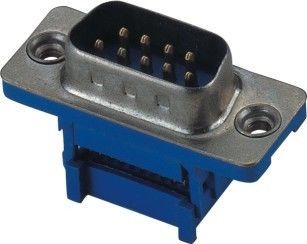 Erkek Çift Sıralı IDC Tip D Alt Konnektör PBT Pirinç 9 Pin Piercing hattı
