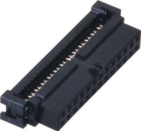 20 pin 2.00mm IDC Soket Konnektör Dişi Bump PBT Fosfor Bronz Sel Au / Sn