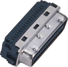 1.27mm CEN-TYPE14~100P bilgisayar pinli konnektörler, kablo ROHS için siyah renkli IDC şerit tipi