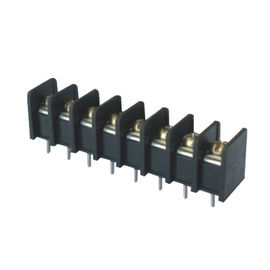 7.62mm terminal blokları Tek sıra PA66 siyah Kaplama Sn% 25 GF UL94V-0 Pirinç