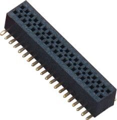 0.8MM Dişi Başlık Konnektörü Çift Sıra SMT LCP BK UL94V-0 H = 6.3