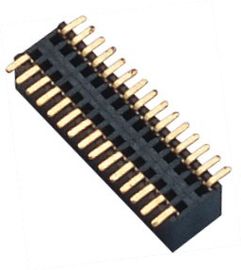 0.8MM Dişi Başlık Konnektörü Çift Sıra SMT LCP BK UL94V-0 H = 6.3