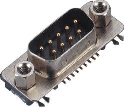 Makine ve ekipman bağlamak için 9 Pin erkek konnektör / DIP D-SUB