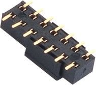 Kadın Başlık Konektörü 2.54 aralık çift sıra PCB kartı SMT -40 ℃ ila + 105 ℃