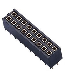 2 * 9P PCB Kadın Başlıklı PA9T UL94V-0 2.54 Pitch Dişi Pim Başı Konnektörü