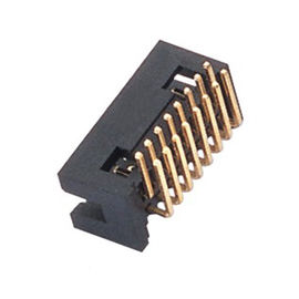 1.27 Pitch 90 Derece Eğme Pcb Güç Konektörü 1AMP 20mΩ Max 500V AC / DC