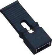 Uzunluk Tipi Mini Jumper Açık Tip 2.54 Mm Pitch Başlık PBT H = 13.6 Pirinç UL