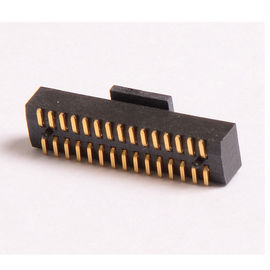 SMT Tip Konnektör Pin Header 1.27 Mm Saha PA9T Siyah Altın Flaş ROHS