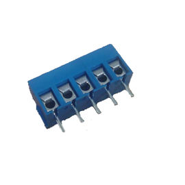 H = 8.4 3.81mm Euro 2P Dik Açı Terminal Bloğu PBT Mavi SN Kaplama ROHS