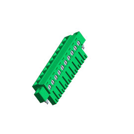 PA66 Yeşil Takılabilir Pcb Terminal Bloğu, Kulaksız 10P 3.50 Dişi WCON ROHS