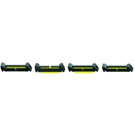 40P PA9T Siyah UL94V-0 Mandal Başlığı 1.27mm ejektör başlığı Sağ Açılı kısa tüp ambalaj