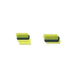 SMT LCP 0.80 * 1.20 Pin Başlık Siyah Çift hatlı CAP&#39;li H = 1.4 Makara paketleme Altın flaş ROHS