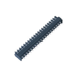 7.62mm terminal blokları Tek sıra PA66 siyah Kaplama Sn% 25 GF UL94V-0 Pirinç
