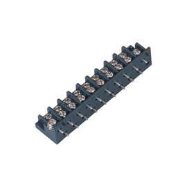 7.62mm terminal blokları Tek sıra PA66 siyah Kaplama Sn% 25 GF UL94V-0 Pirinç