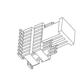 1.27mm Pin Başlığı Konektörü H = 1.0mm SMT Doul Row Çift Plastik