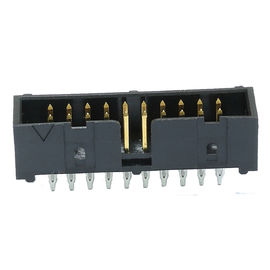 2.54 Pitch Box Başlık Konektörü veya PA9T Siyah Elektrolize yarı Altın Kalay