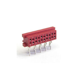 Dik Açı / Dip Dişi ile WCON Tel-Pano Konnektörü Kırmızı 1.27mm