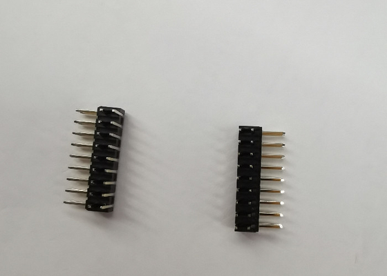 2mm Erkek Ve Dişi Başlık Pimleri, 500V Çift Sıralı Başlık Konnektörü Siyah PA9T