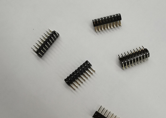 2mm Aralıklı Çift Sıra Başlık Konnektörü H=4.0 Dik Açı PA9T Siyah