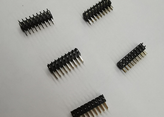 PDA 3 Pin Başlık Sağ Açı, PA9T 2Mm Başlık Konnektörü çift sıra