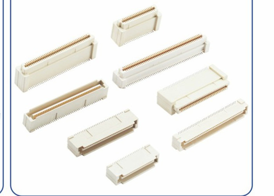 0,8 mm, Karttan Karta Konnektörler, Fiş/Soket, Beyaz, Fosfor Bronz.